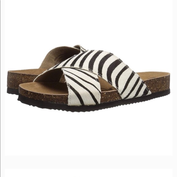 zebra print sandals